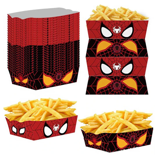 12/24pcs Marvel Spider-Man Paper Snack Boxes