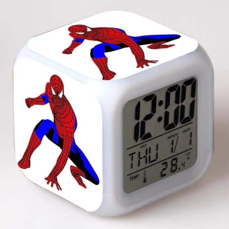 Marvel Colorful Spider-Man Alarm Clock - Image 9