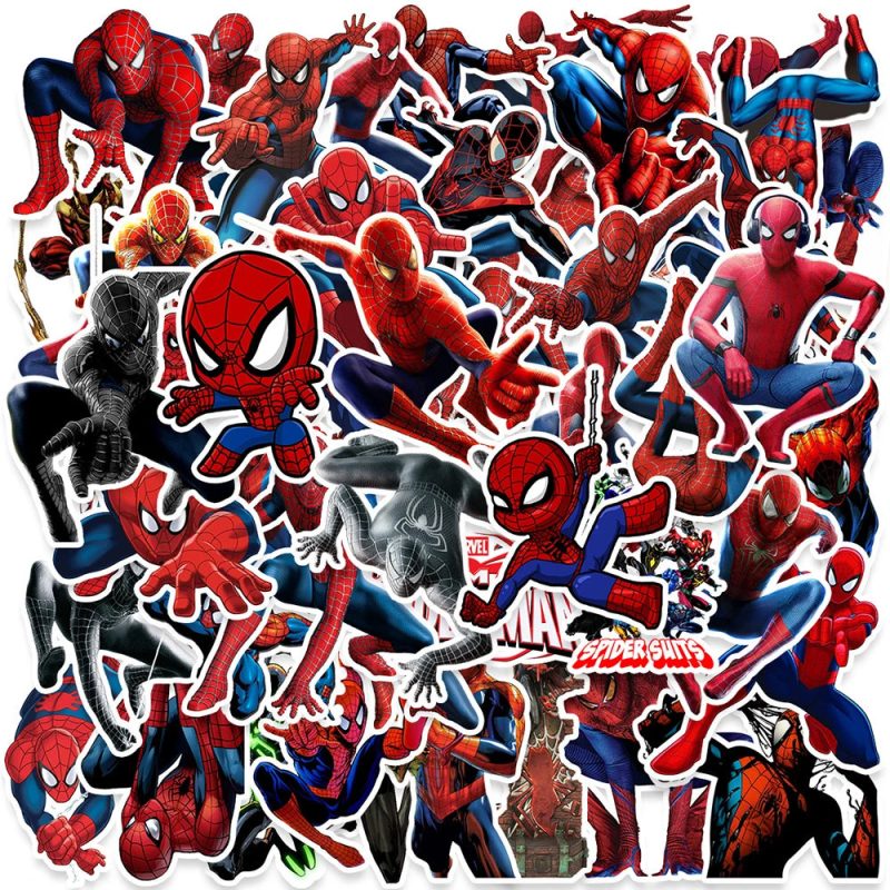 10/30/50pcs Cartoon Spider-Man Stickers - Image 2