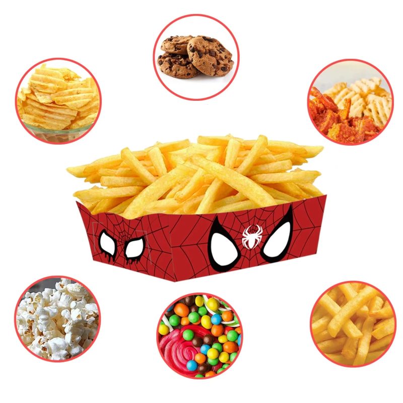 12/24pcs Marvel Spider-Man Paper Snack Boxes - Image 4