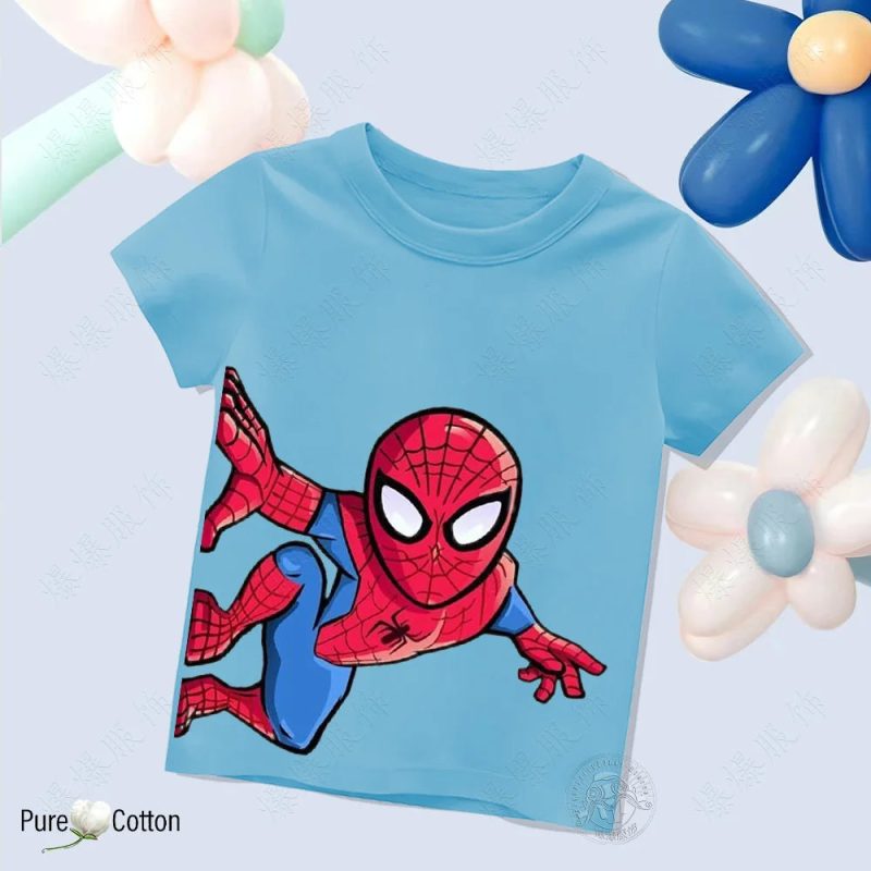 Children’s Pure Cotton Spider-Man T-Shirt - Image 3