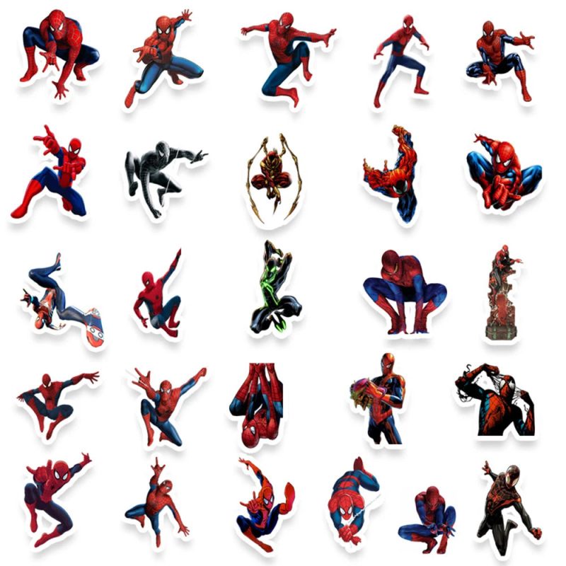 10/30/50pcs Cartoon Spider-Man Stickers - Image 4