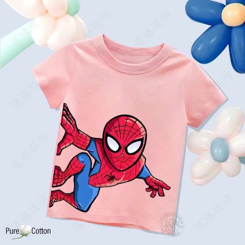 Children’s Pure Cotton Spider-Man T-Shirt - Image 5